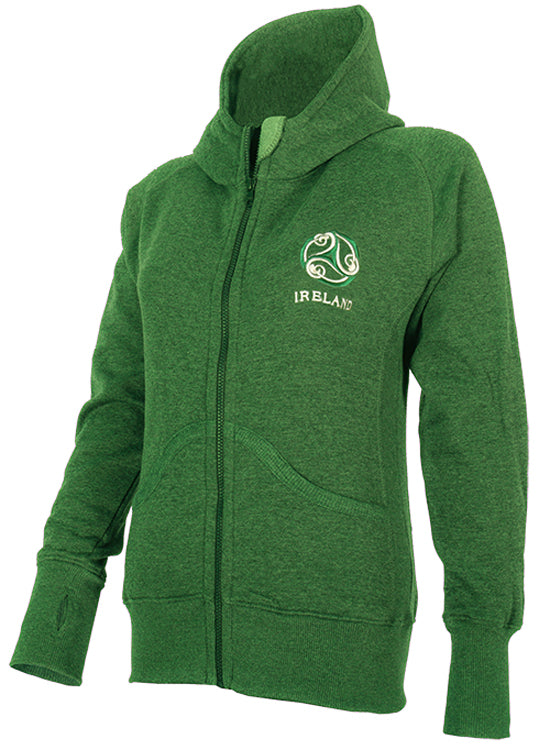 Women's Green Triskele Hoody