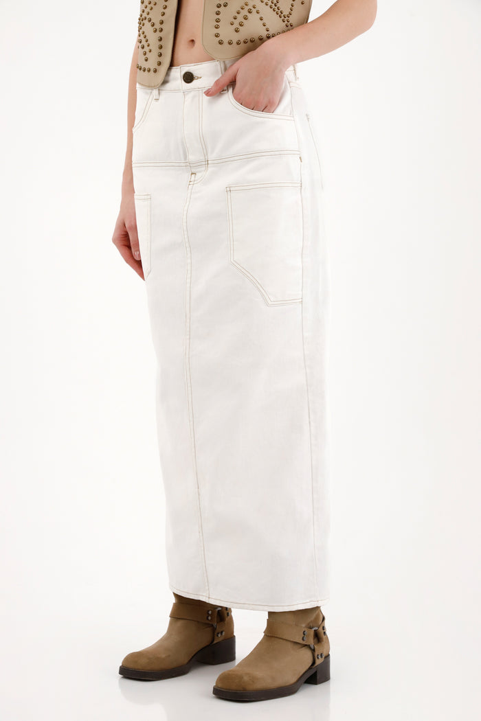 Women’s Long Bull Denim Skirt