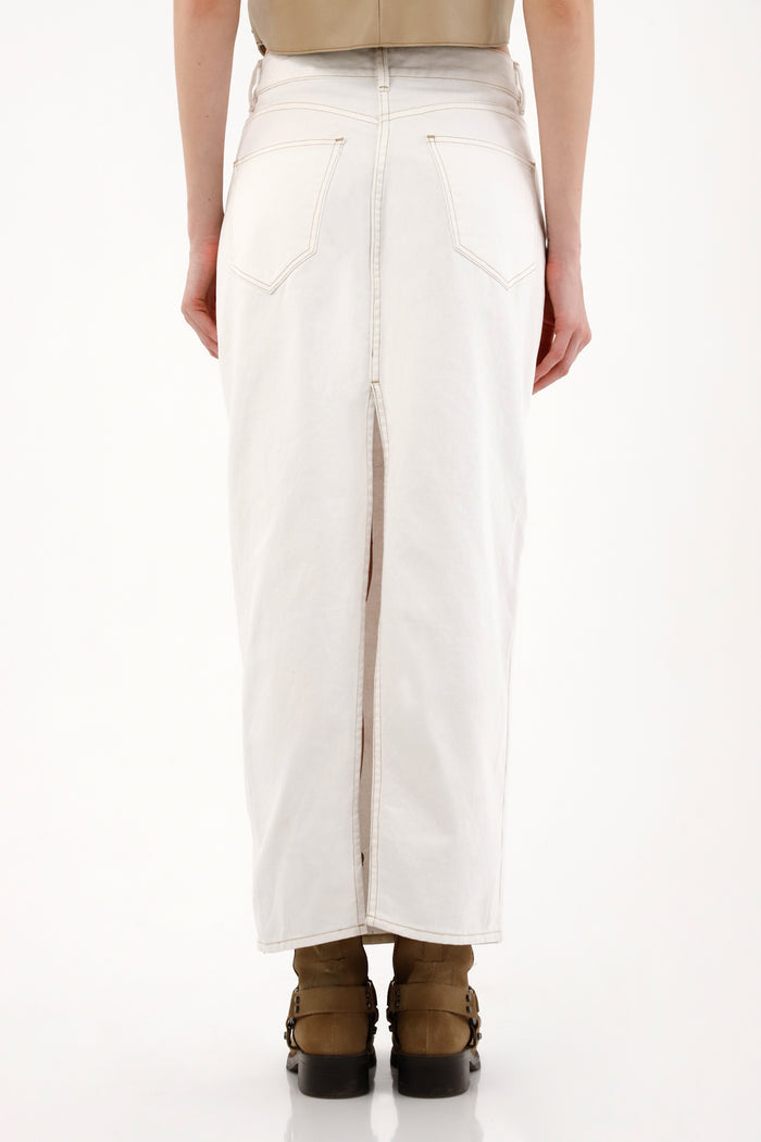 Women’s Long Bull Denim Skirt