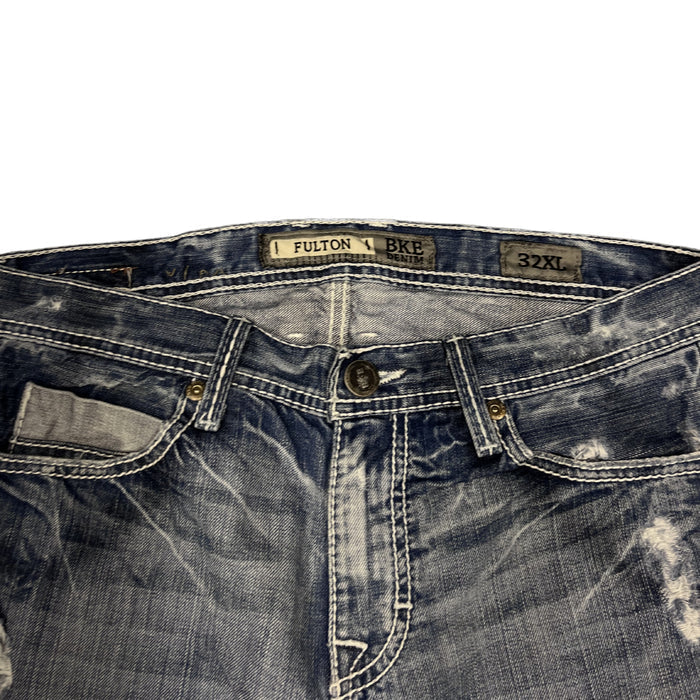 Y2K Cyber Denim Jeans – Světle modré