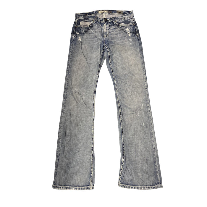 Y2K Cyber Denim Jeans – Světle modré