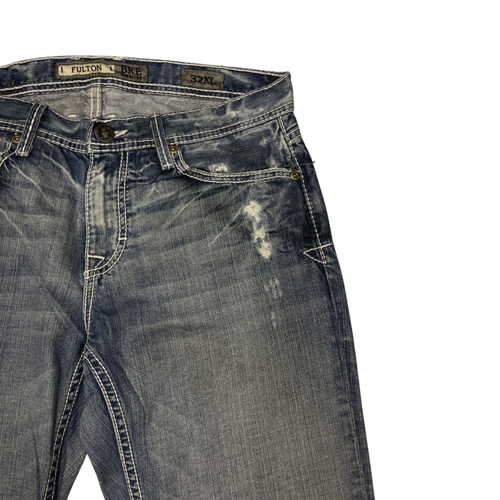 Y2K Cyber Denim Jeans – Světle modré