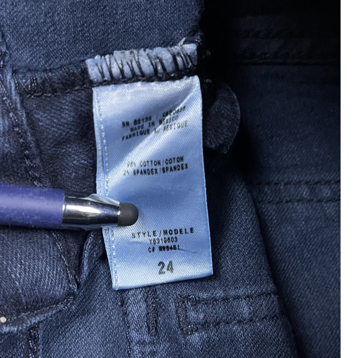 Y2K GUESS FLARE JEANS – DARK BLUE