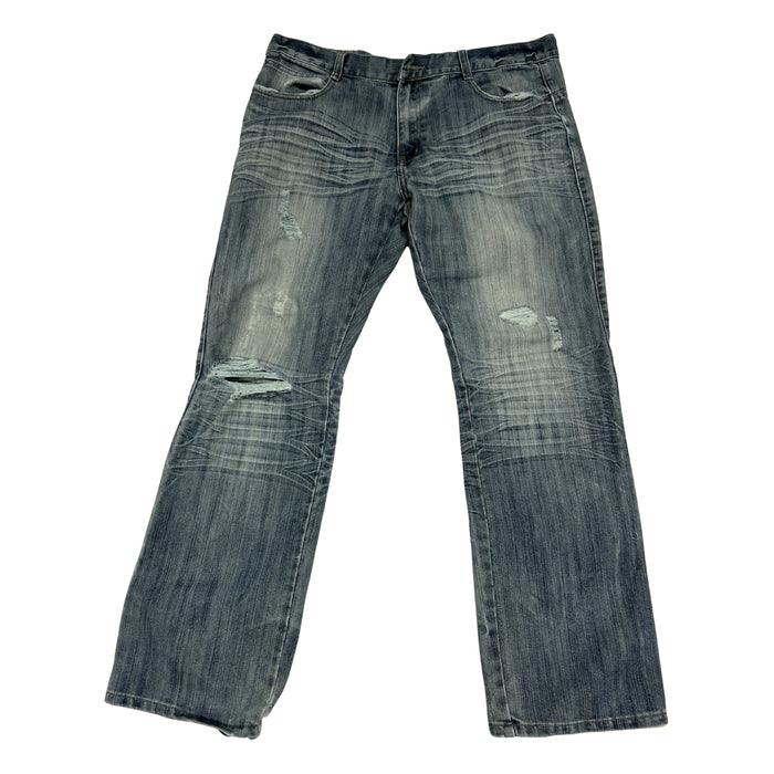 Y2K / Mid-2000s Heavily Embroidered Denim Jeans